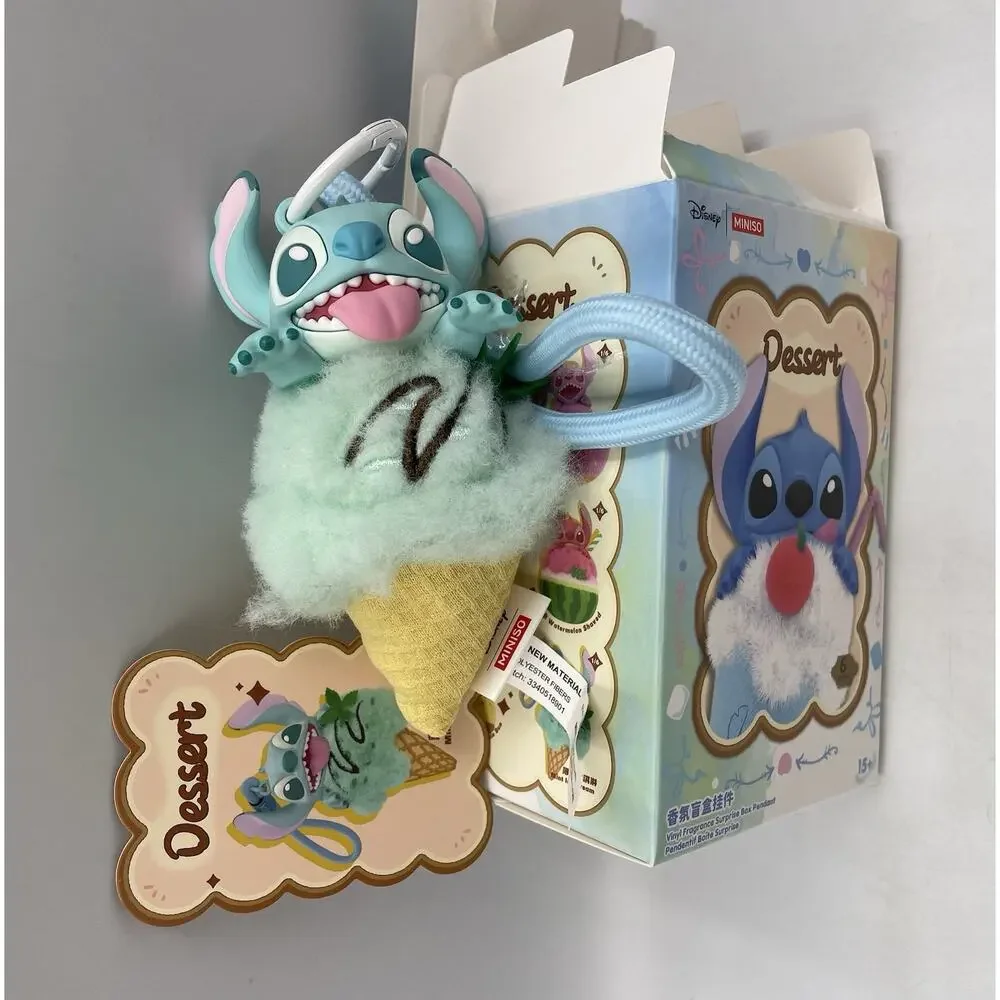 Miniso x Disney Food Stitch Dessert Vinyl Plush Pendant - Mint Ice Cream